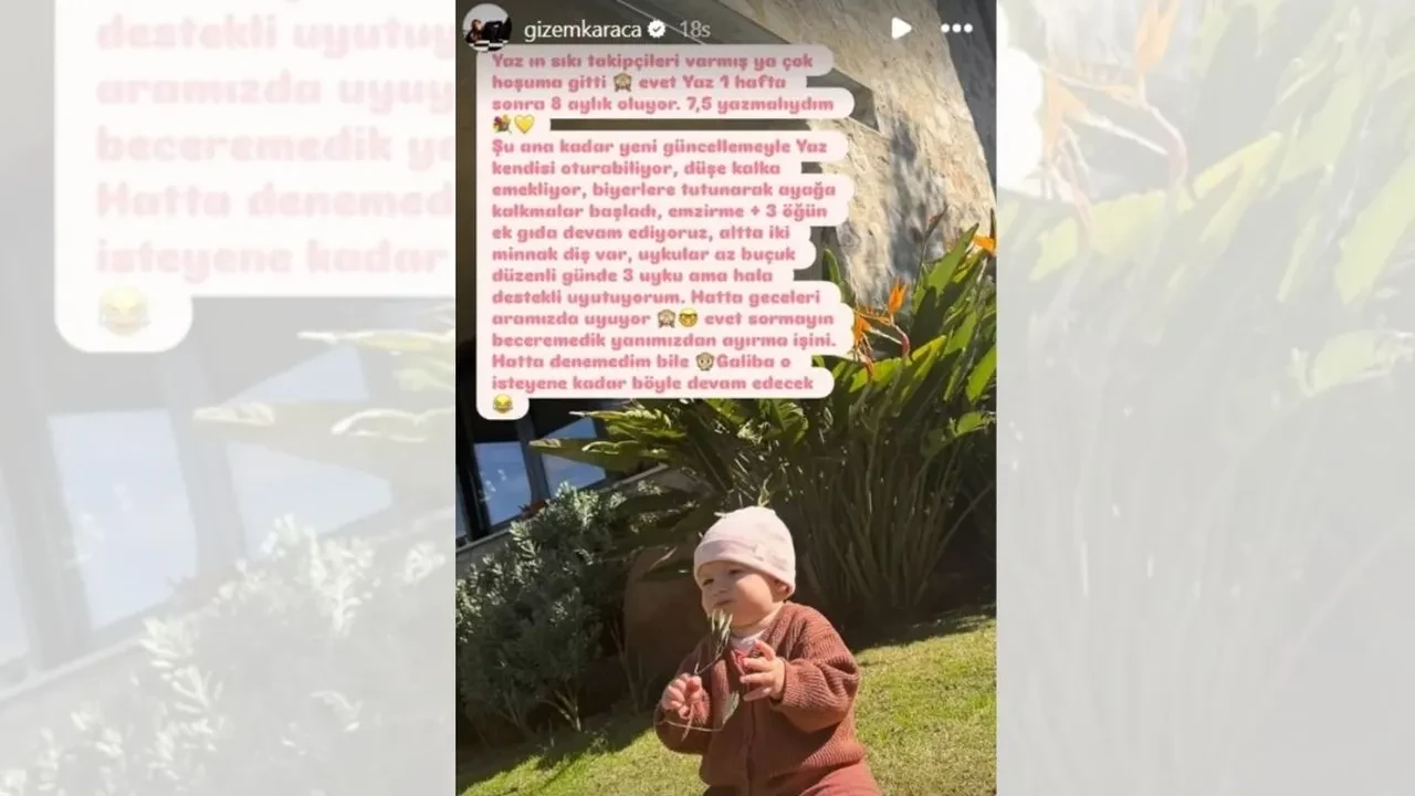 Gizem Karaca, kızı Leyla Yaz’ın yüzünü ilk kez paylaştı! Minik Leyla Yaz sosyal medyada gündem oldu