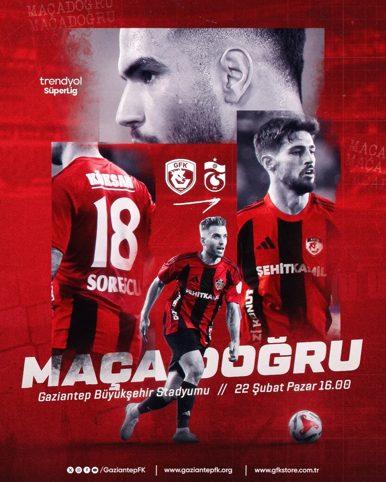 Trabzonspor Gaziantep FK deplasmanında | SÜPER LİG CANLI MAÇ ANLATIMI