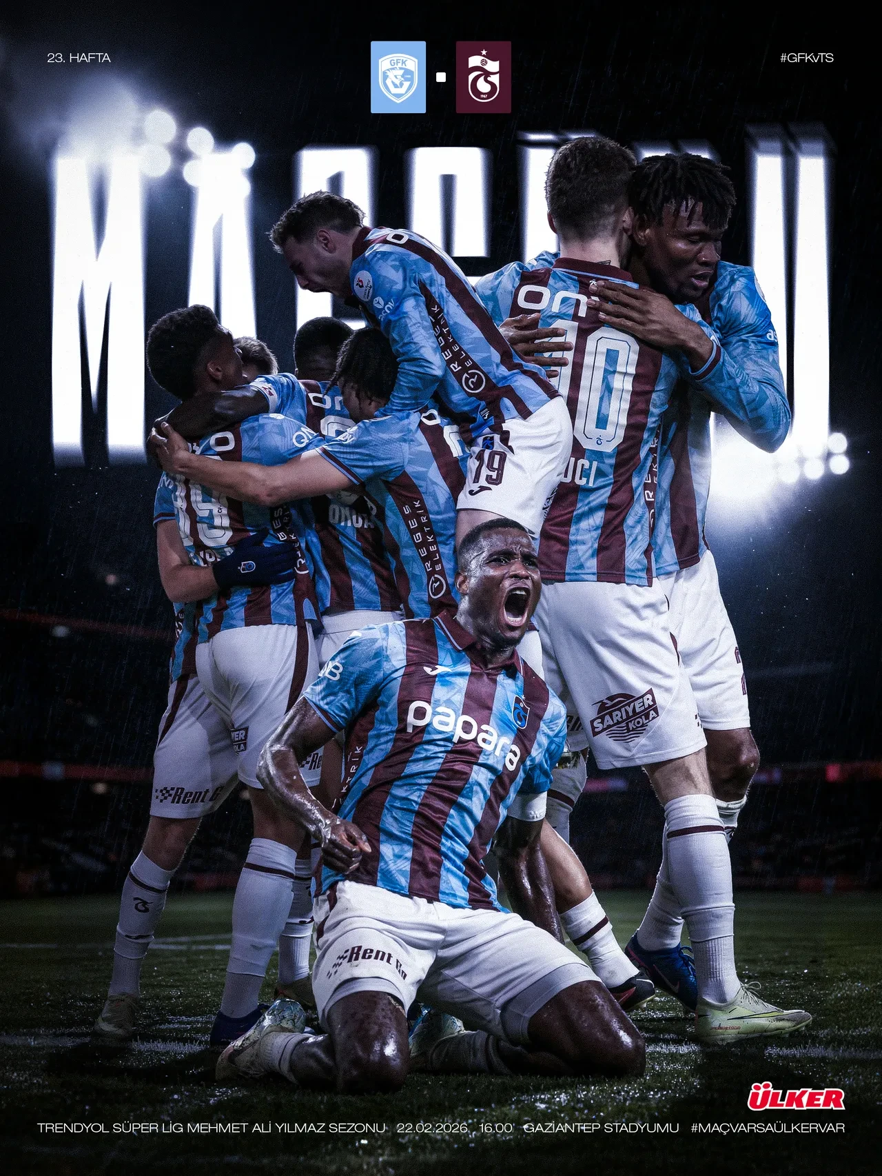 Trabzonspor Gaziantep FK deplasmanında | SÜPER LİG CANLI MAÇ ANLATIMI