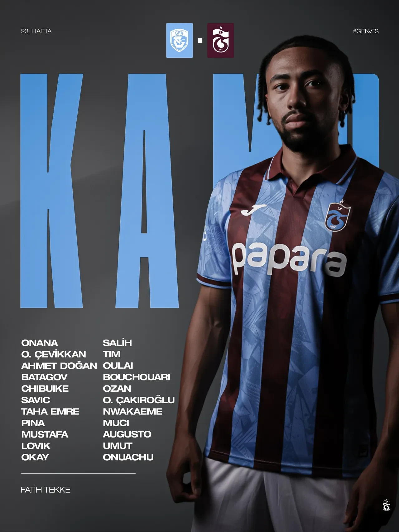 Trabzonspor Gaziantep FK deplasmanında | SÜPER LİG CANLI MAÇ ANLATIMI