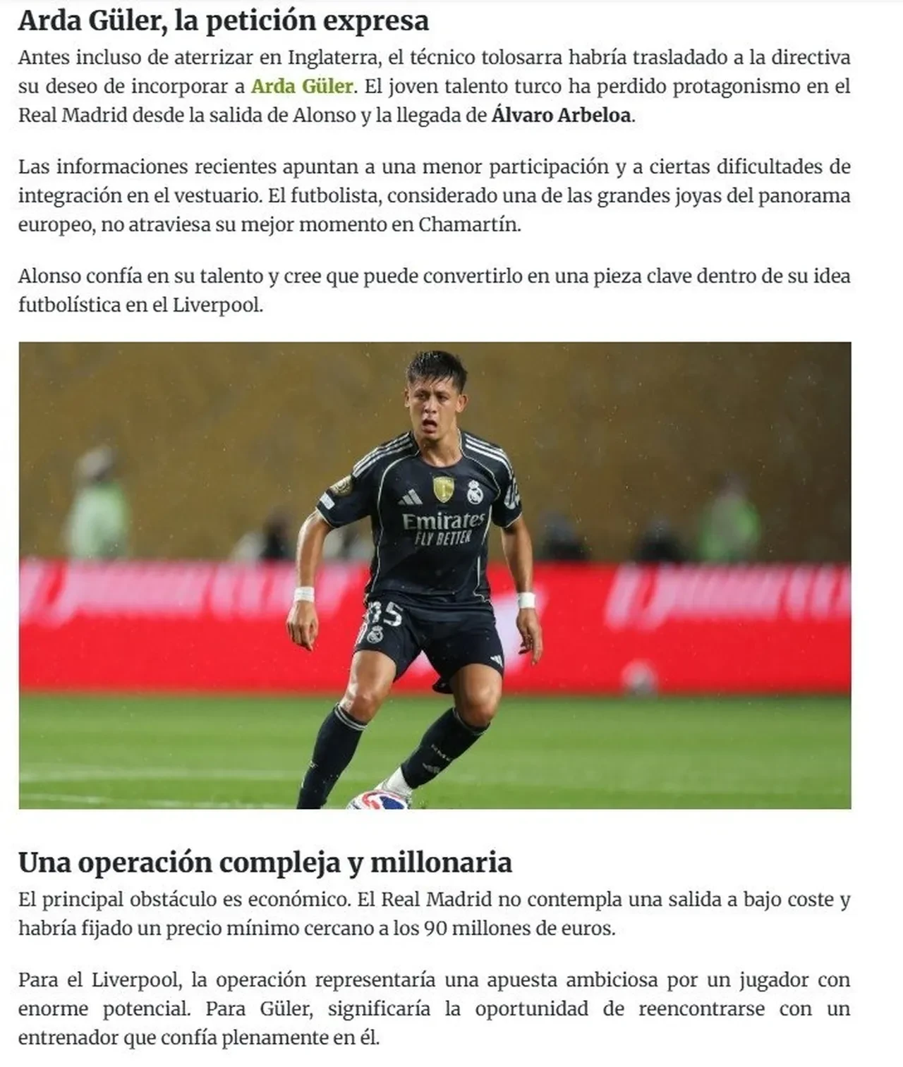 Arda Güler için sürpriz ayrılık iddiası! Xabi Alonso’nun ilk şartı o oldu: İstenen bonservis dudak uçuklattı