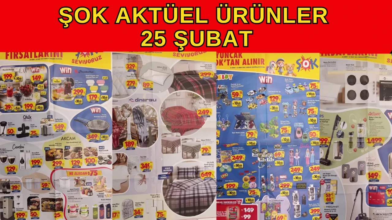 ŞOK aktüel 25 Şubat ürünleri belli oldu! Star Wars, Marvel figürleri, torbasız süpürge ve battaniye, nevresim modelleri geliyor