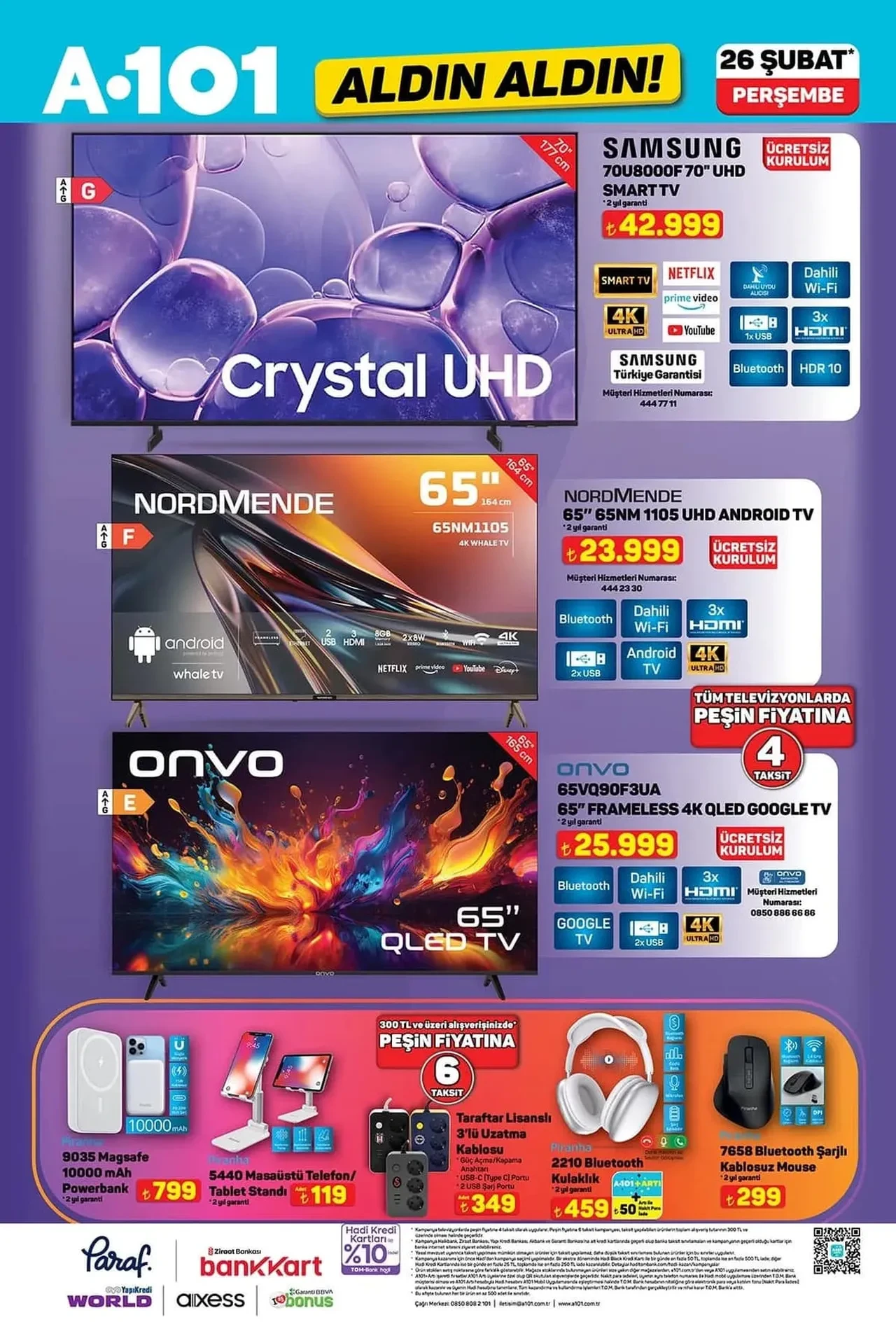 A101 26 Şubat - 5 Mart aktüel kataloğu 2026! Halı çeşitleri, fırın, su sebili, dikey süpürge ve overlok makinesi geliyor