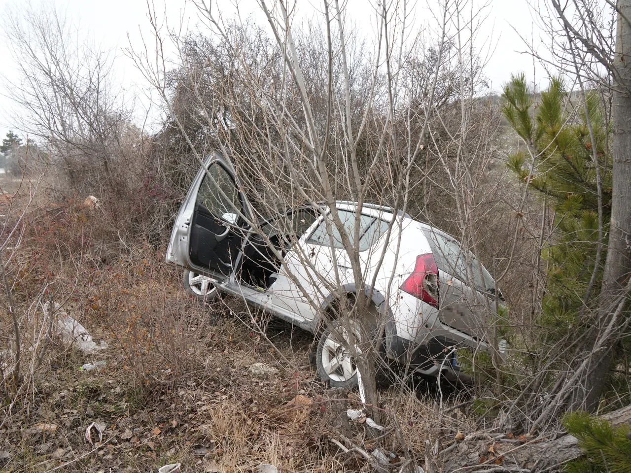 Virajı alamadı, ağaçlara çarparak durabildi! Kastamonu'da feci kaza