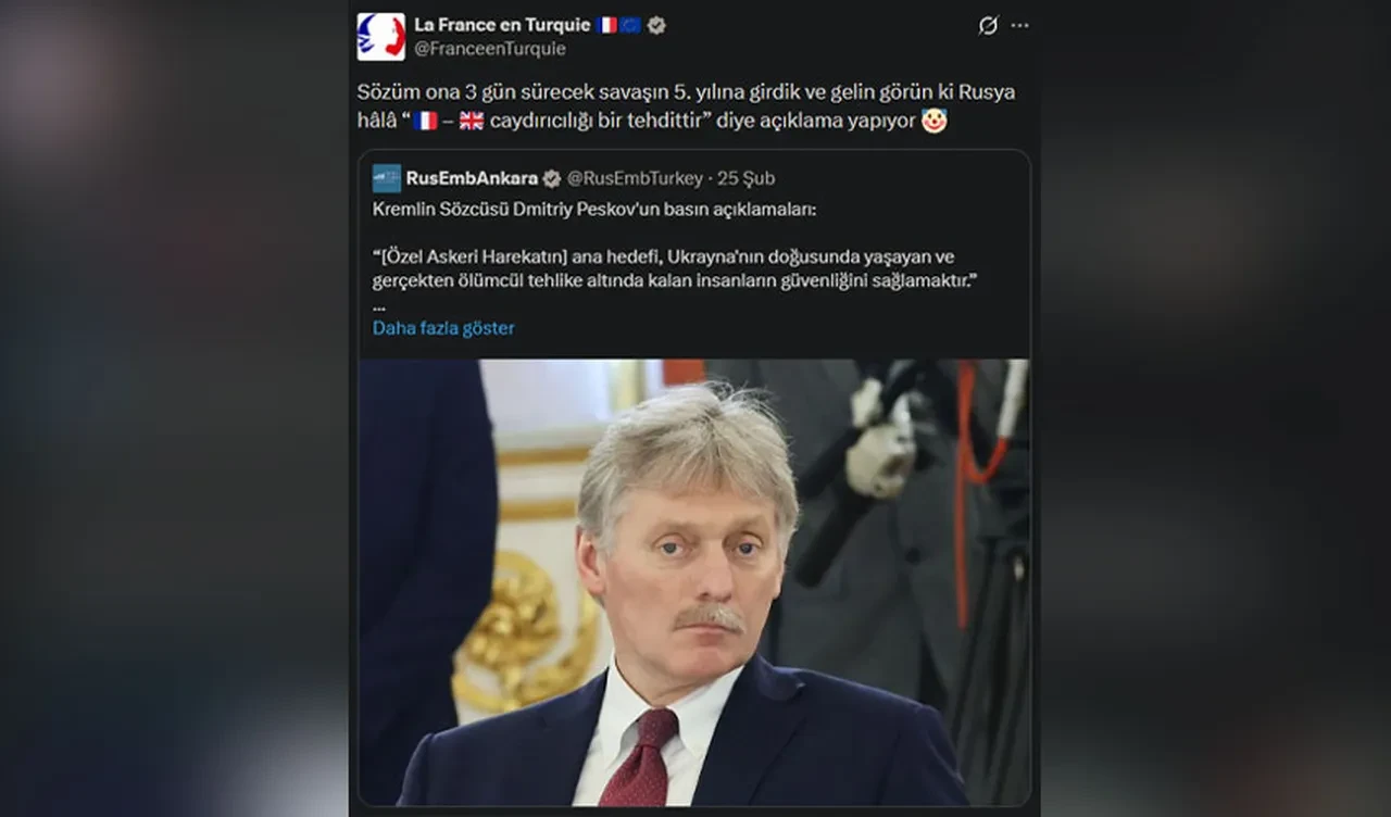 Fransa ve Rusya büyükelçilikleri sosyal medyayı birbirine kattı! İki ülkede Türkçe kavgaya tutuştu