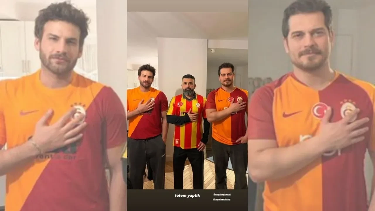 Mustafa Mert Koç ve Çağatay Ulusoy Juventus-Galatasaray maçını birlikte izledi! “Totem yaptık”