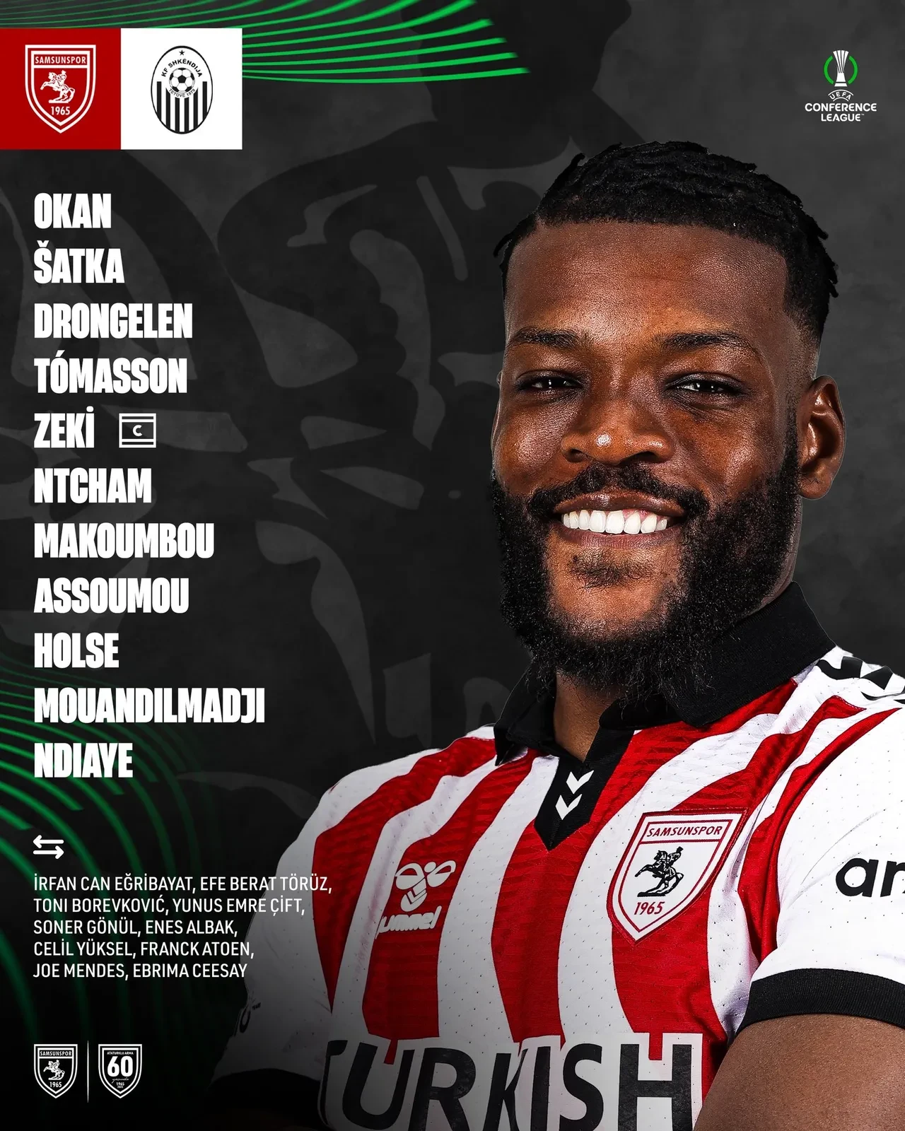 Samsunspor Şkendiya'yı farklı geçti: UEFA Konferans Ligi'nde son 16 bileti geldi!