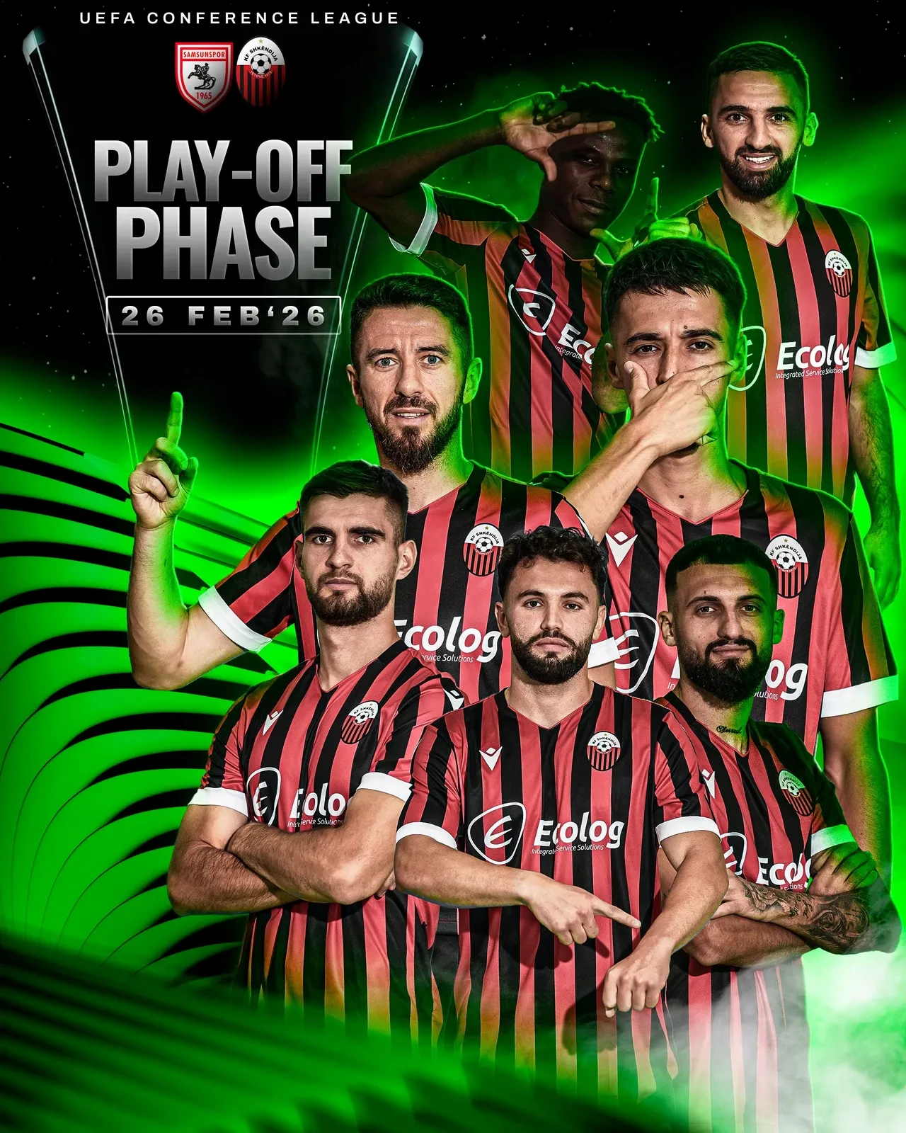 Samsunspor Şkendiya'yı farklı geçti: UEFA Konferans Ligi'nde son 16 bileti geldi!