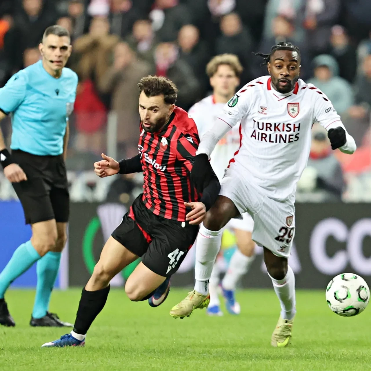 Samsunspor Şkendiya'yı farklı geçti: UEFA Konferans Ligi'nde son 16 bileti geldi!