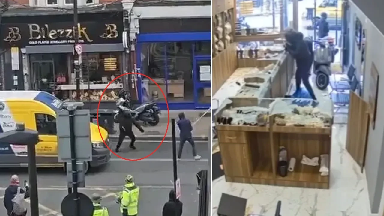 Londra’da eşine az rastlanır soygun! Türk kuyumcu dükkanı palalı hırsızların hedefindeydi