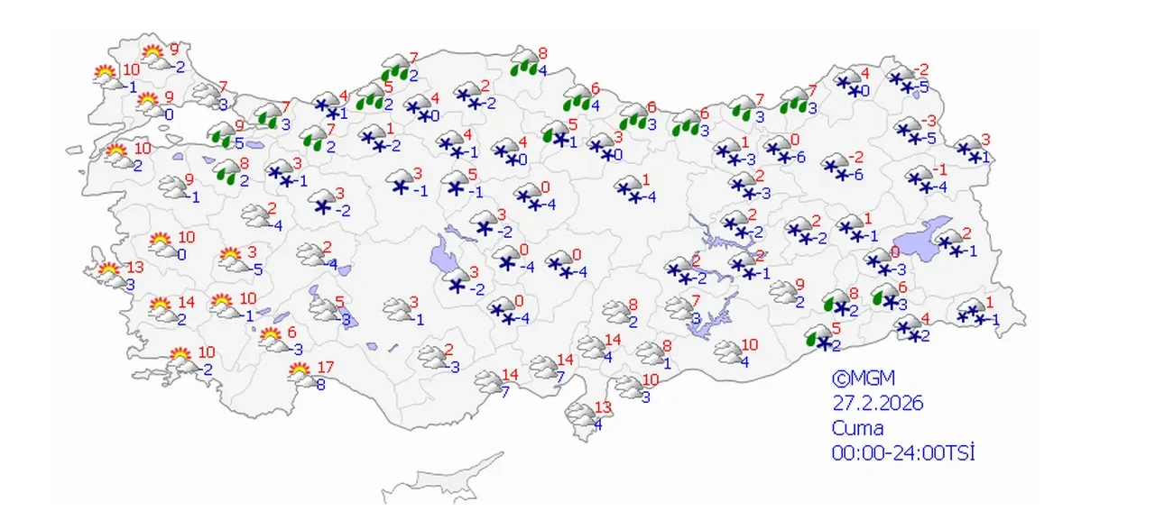 Meteoroloji illeri tek tek duyurdu! Kuvvetli kar yağışı geliyor: 2 gün boyunca sürecek 