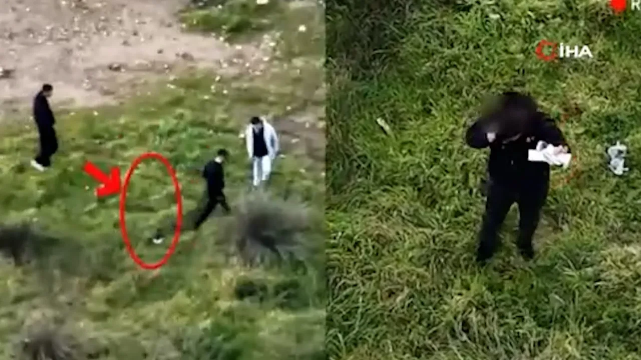 Parkta uyuşturucu alışverişi! Kirli pazarlık kamerada 