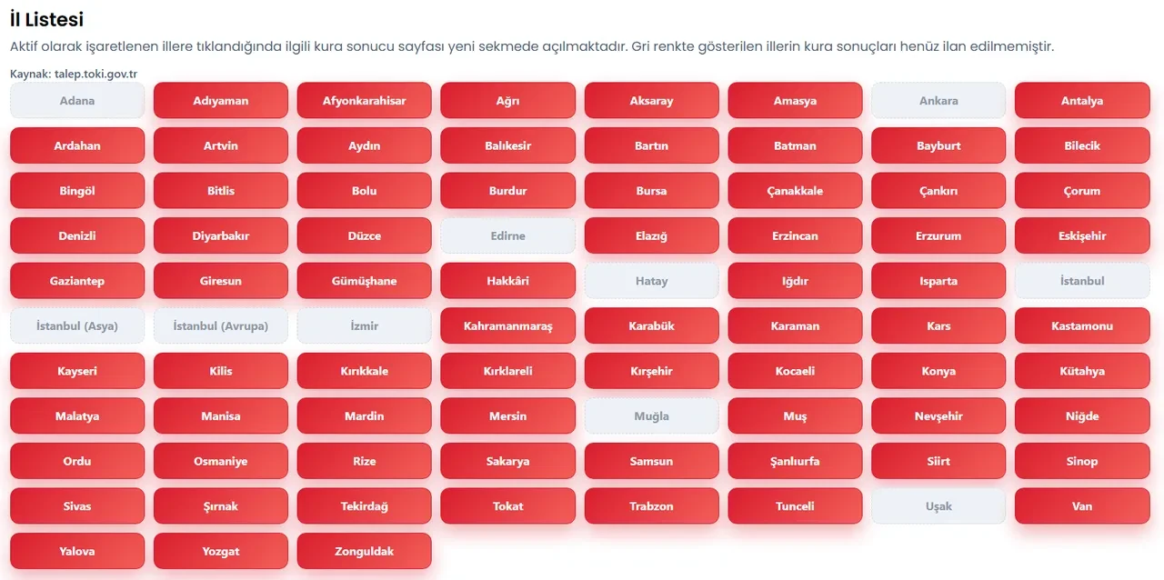TOKİ Denizli kura sonuçları isim listesi görüntüleme ekranı (bütün ilçeler)! TOKİ Denizli kura sonuçları 6.370 konut hak sahibi açıklandı mı?