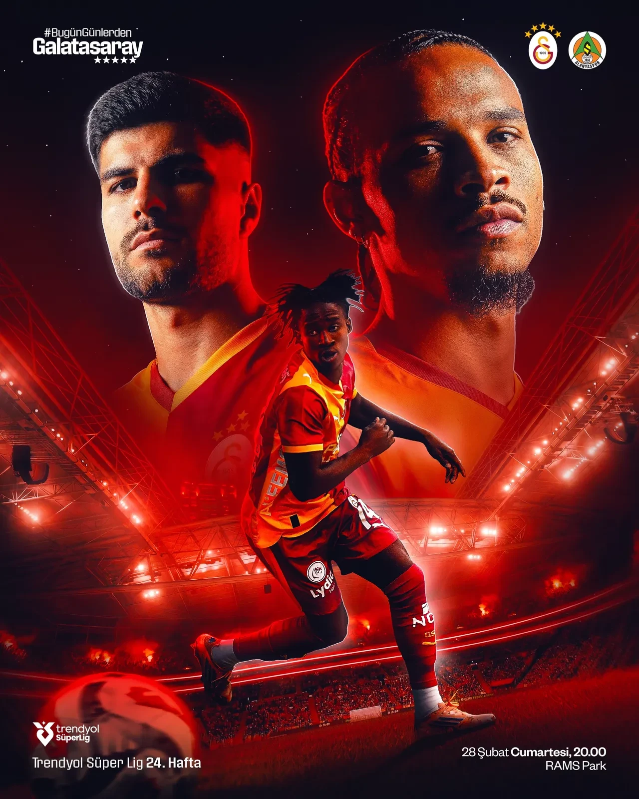 Galatasaray-Alanyaspor | SÜPER LİG CANLI MAÇ ANLATIMI