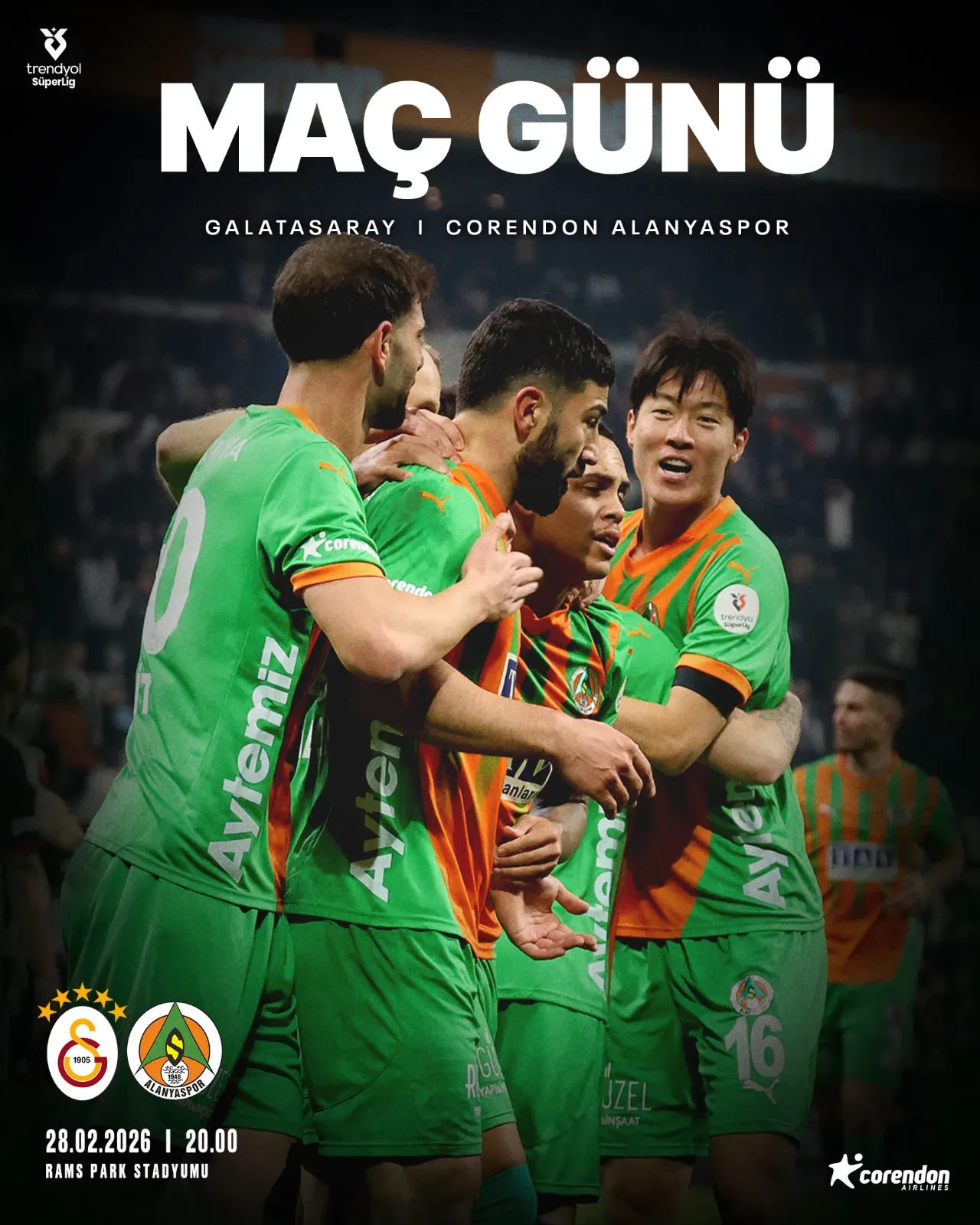 Galatasaray-Alanyaspor | SÜPER LİG CANLI MAÇ ANLATIMI
