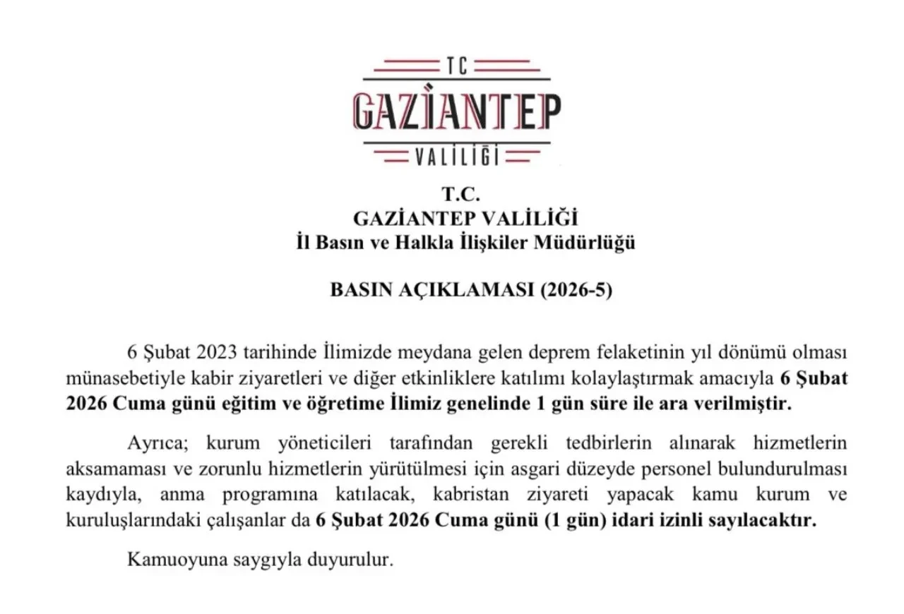 6 Şubat okullar tatil mi oldu, resmi tatil mi? Kahramanmaraş, Gaziantep, Hatay ve Malatya’da cuma günü okul var mı, yok mu?