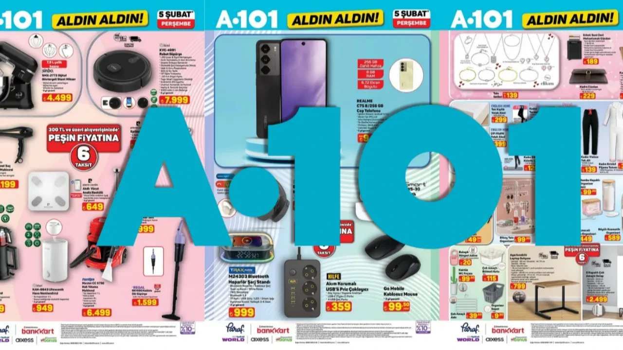 A101 aktüel ürünler kataloğu 5-11 Şubat! A101 marketlere bu hafta robot süpürge, laptop masası, hava nemlendirici geliyor
