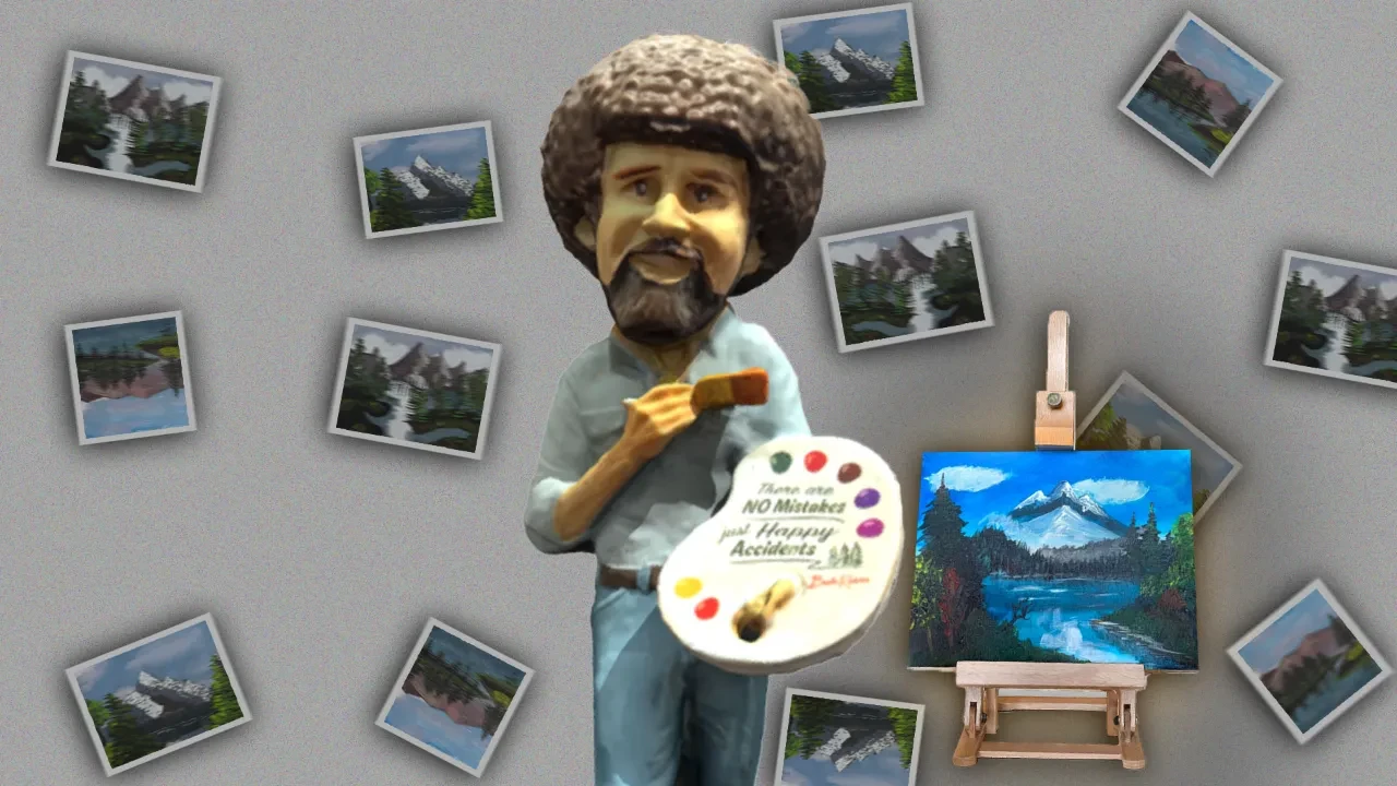 Bob Ross’un 3 tablosu dudak uçuklatan fiyata satıldı