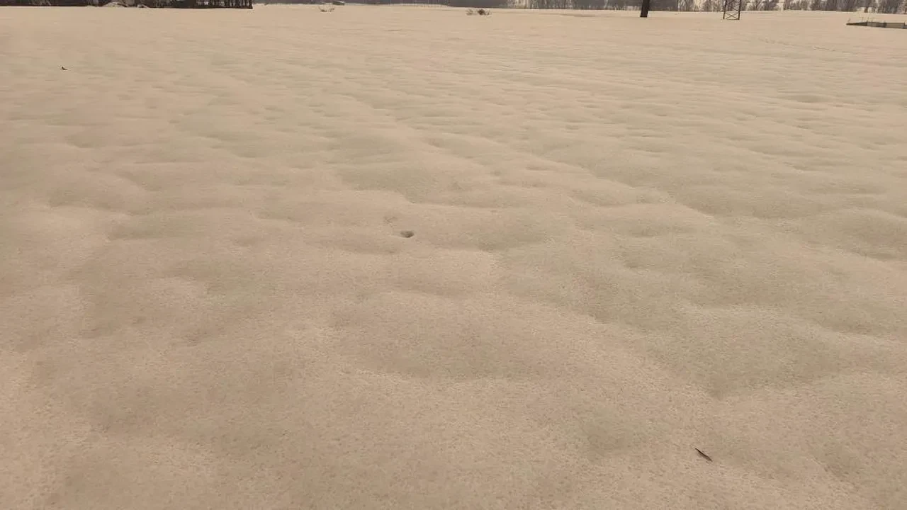 Camdan bakanlar gözlerine inanamadı! Bembeyaz kar bir gecede kahverengiye dönüştü