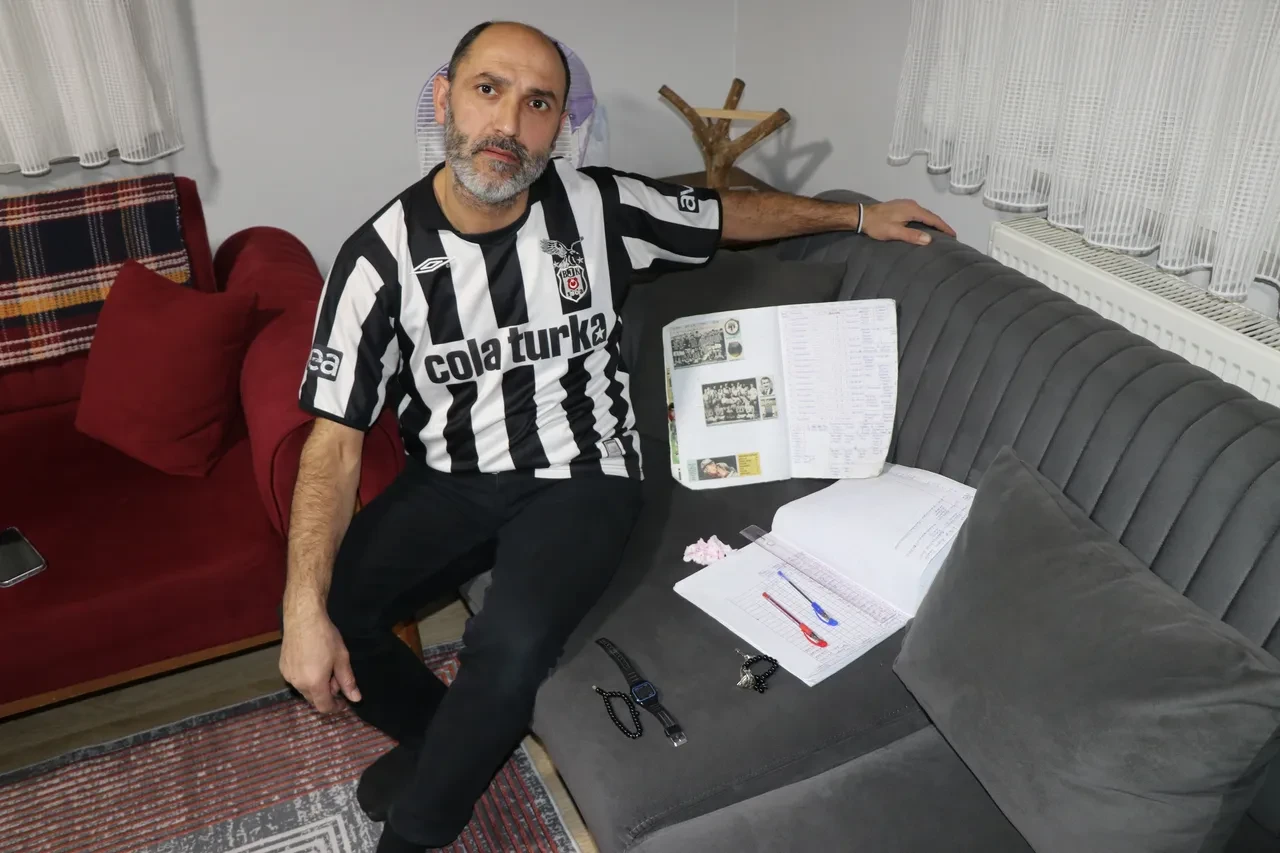 'Hasta Beşiktaşlı' tabirinin canlı örneği! 25 yıldır tek tek not ediyor