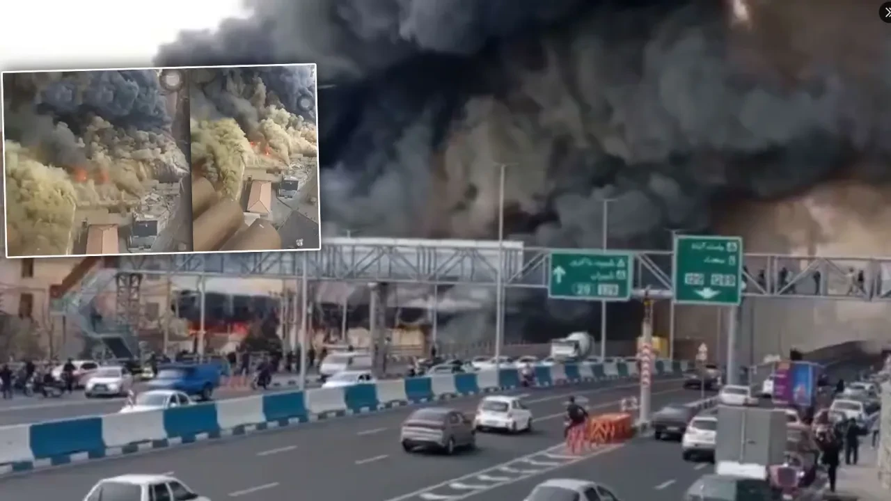 Tahran'da büyük yangın: Cennet Çarşısı alevlere teslim