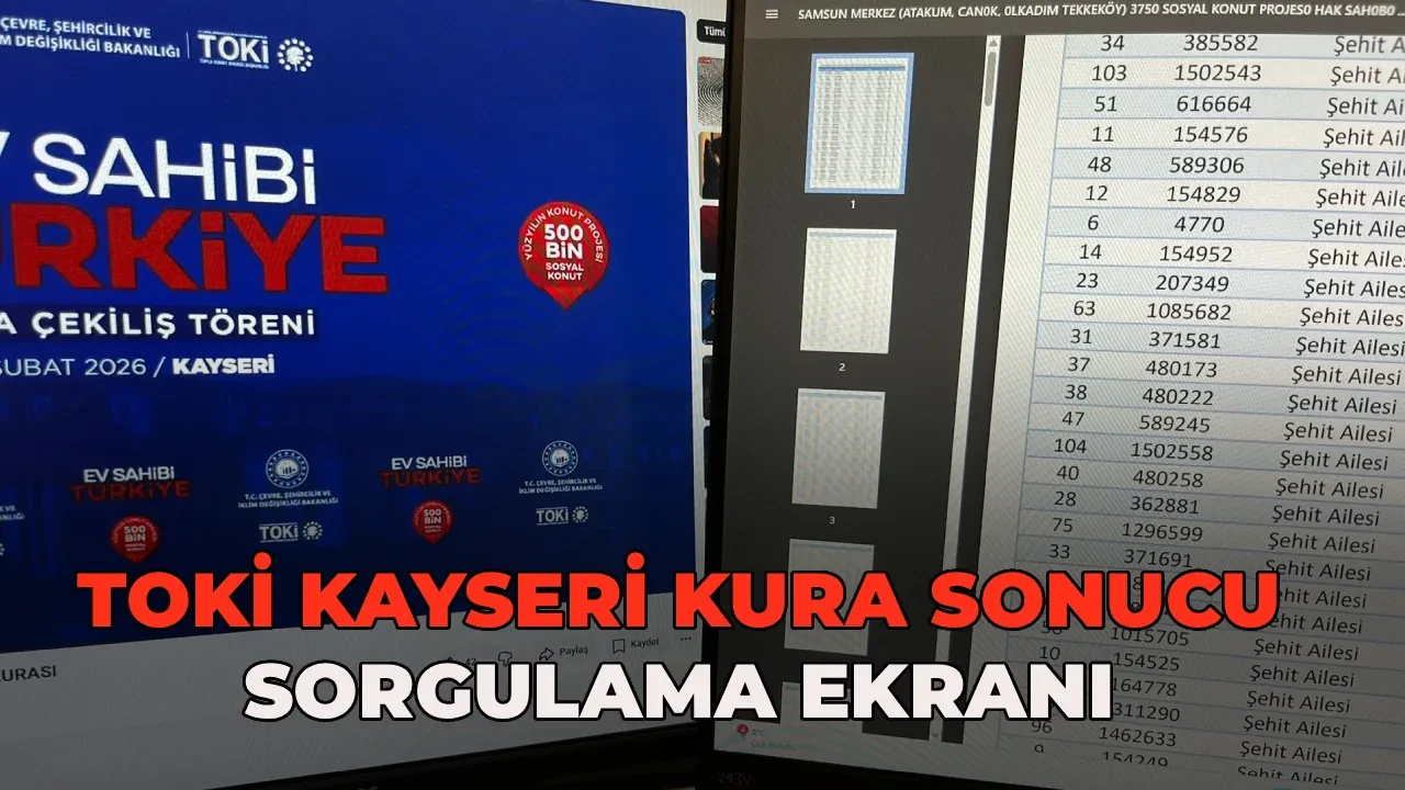TOKİ Kayseri kura sonuçları 2026 asıl/yedek kazananları! TOKİ Kayseri 7.562 konut hak sahipliği kura çekimi sonucu açıklandı mı?