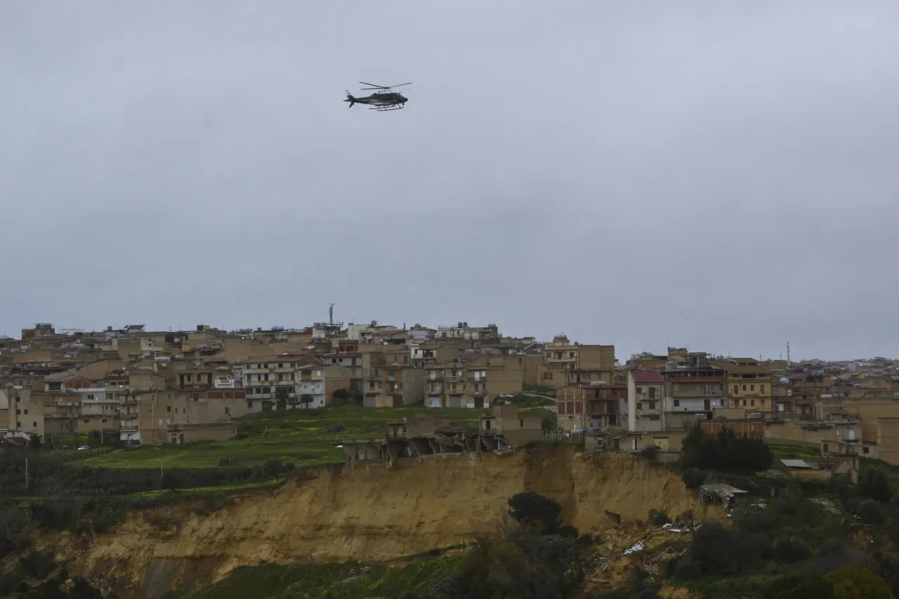 İtalya'da toprak kayması yaşanan yer