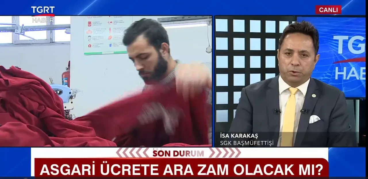 Asgari ücrete ara zam ve bayram ikramiyesi! İsa Karakaş canlı yayında duyurdu