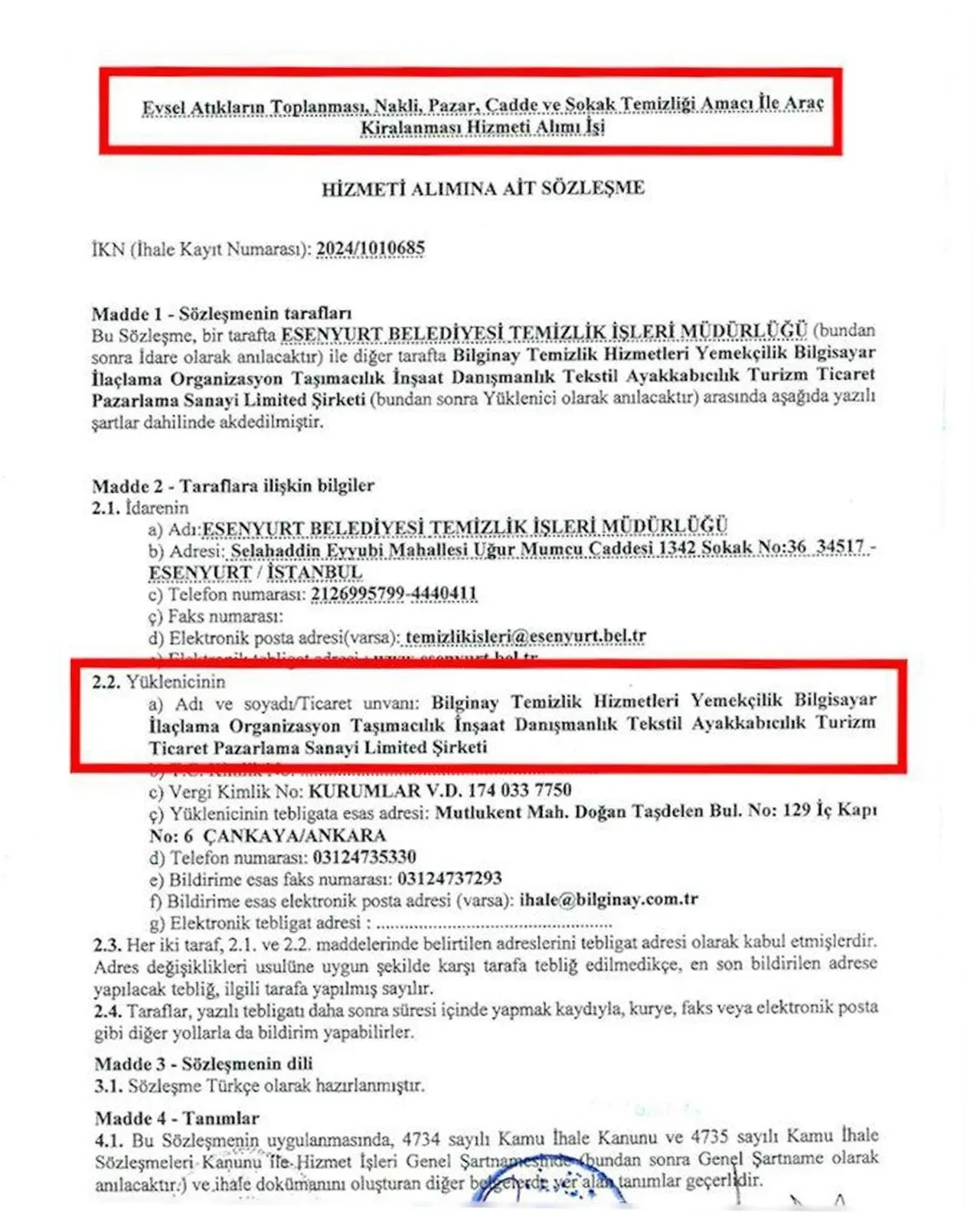 Esenyurt Belediyesi'nden araç kiralama ihalesi iddiasına yalanlama