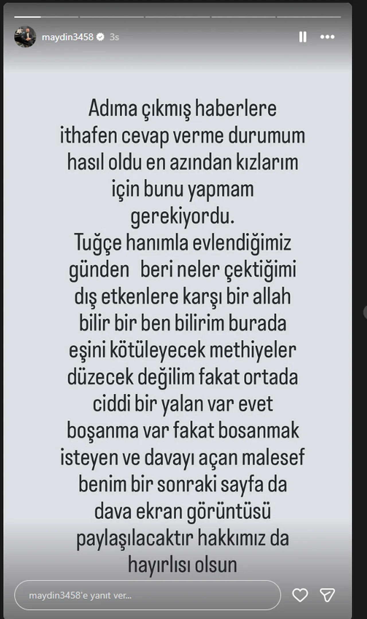 Ferdi Tayfur'un kızı Tuğçe Tayfur boşanıyor! İhanet iddialarına Muhammet Aydın'dan cevap geldi 