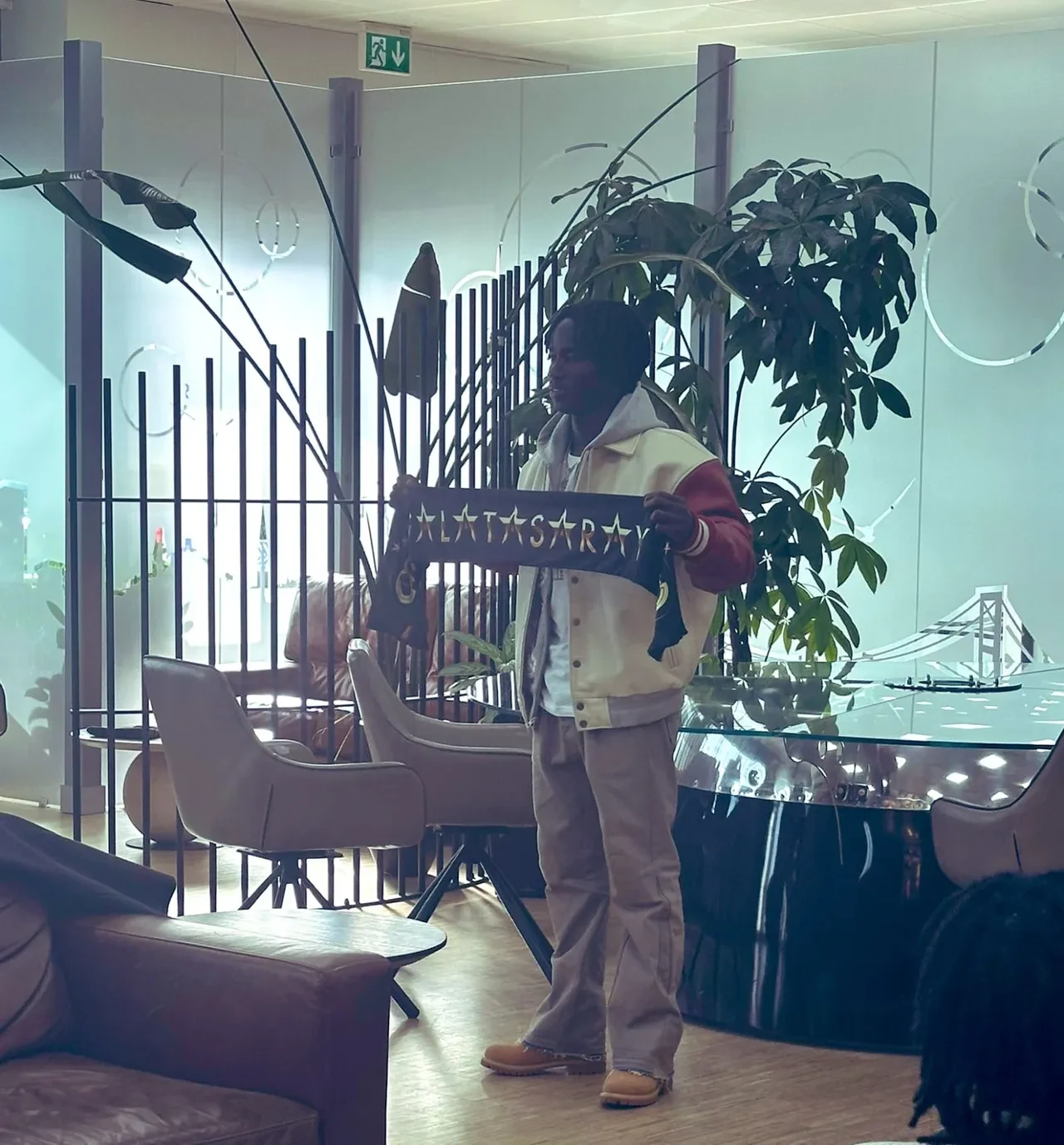 Galatasaray'ın yeni transferi Renato Nhaga, İstanbul'a geldi