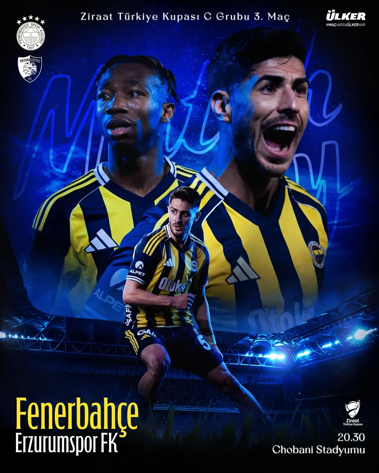 Fenerbahçe-Erzurumspor | ZİRAAT TÜRKİYE KUPASI CANLI MAÇ ANLATIMI