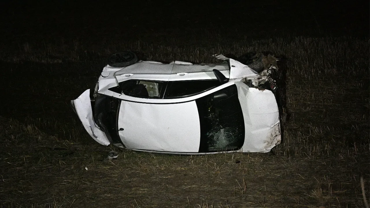 Kayseri'de otomobil şarampole yuvarlandı: 1 ölü, 4 yaralı