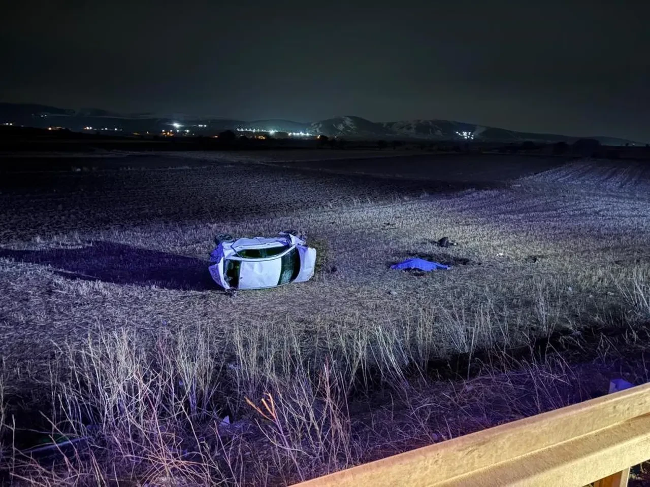 Kayseri'de otomobil şarampole yuvarlandı: 1 ölü, 4 yaralı