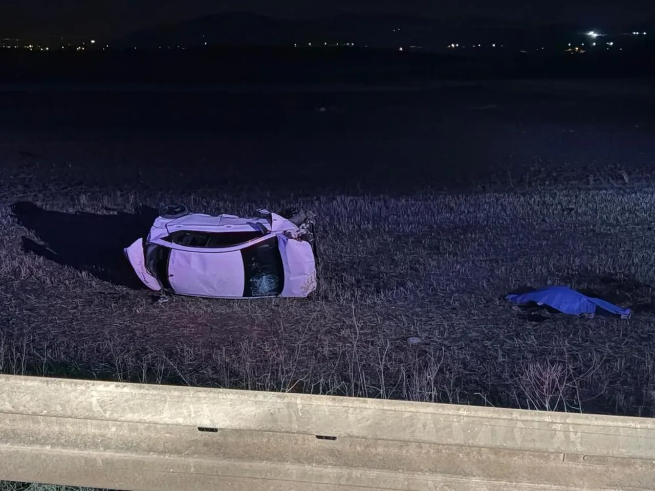 Kayseri'de otomobil şarampole yuvarlandı: 1 ölü, 4 yaralı