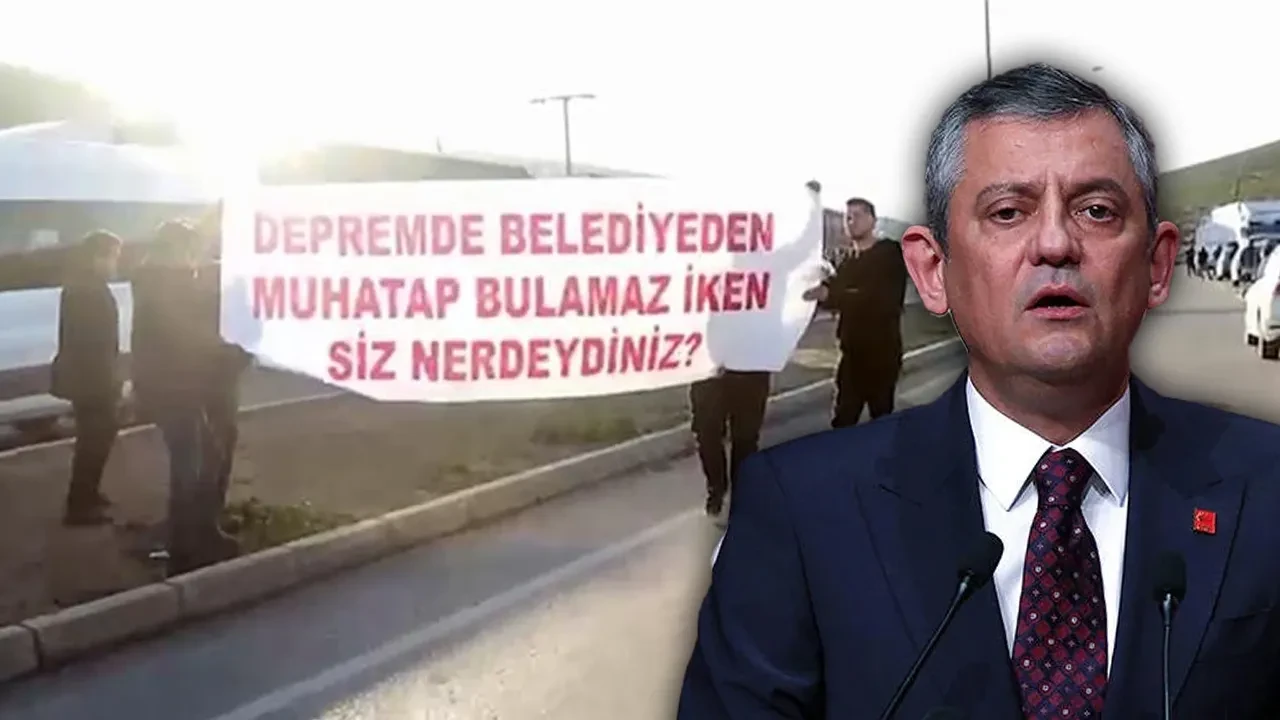 Özgür Özel'e şok üstüne şok! Depremzedeler pankart açıp, yuhaladı: 