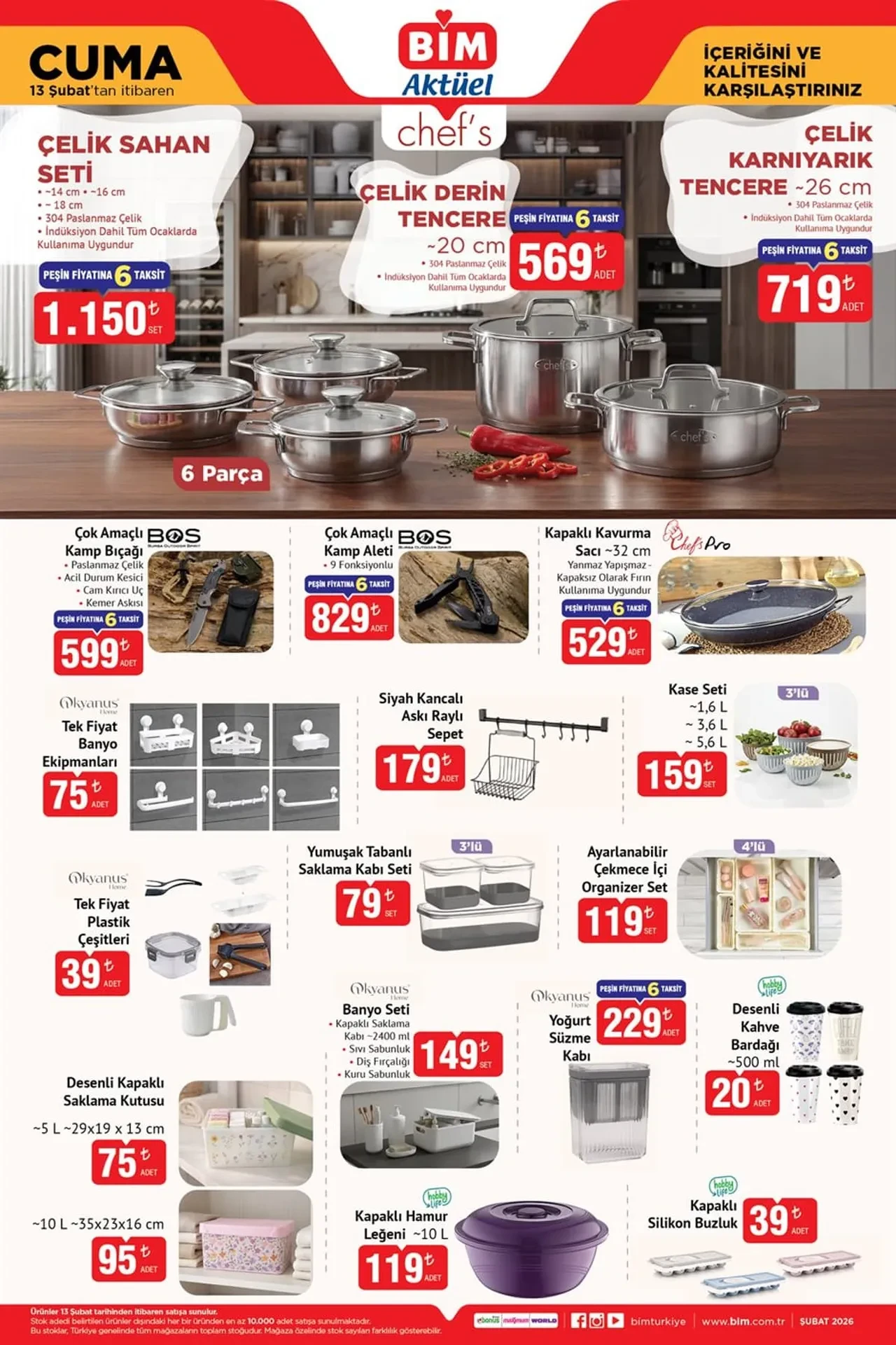 BİM 6-13 Şubat aktüel ürünler kataloğu 2026! Mini ütü, blender, çay makinesi, saç maşası ve dikey süpürge geliyor