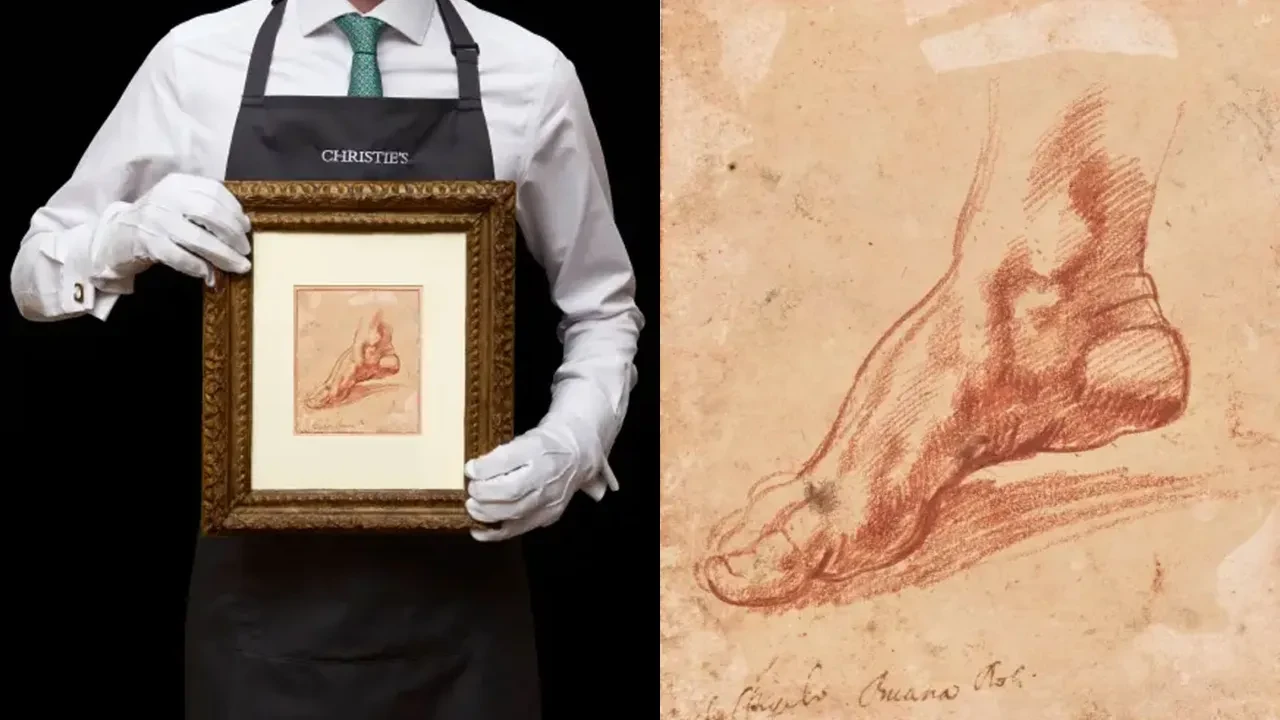 Michelangelo'nun çıplak ayak çizimi beklenilenin 20 katına satıldı! Satış rekoru kırdı