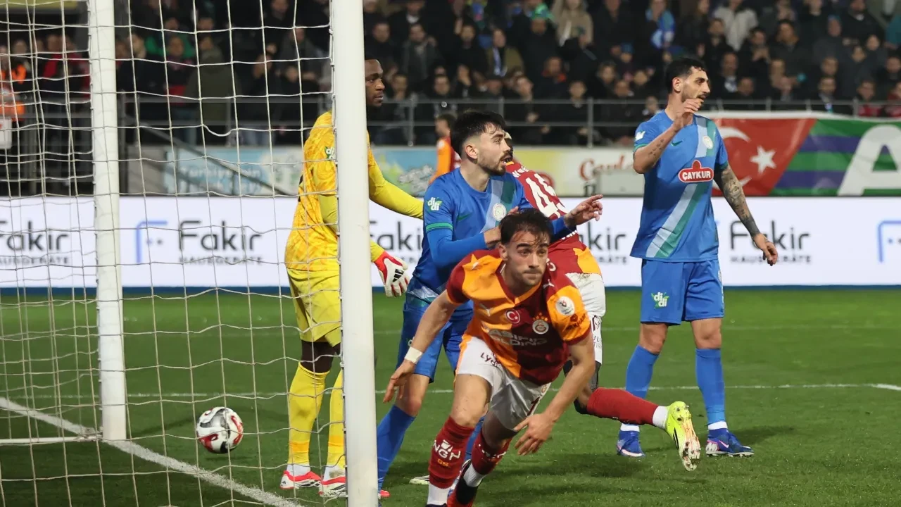 Çaykur Rizespor Galatasaray maçı kaç kaç bitti? Lider farklı geçti