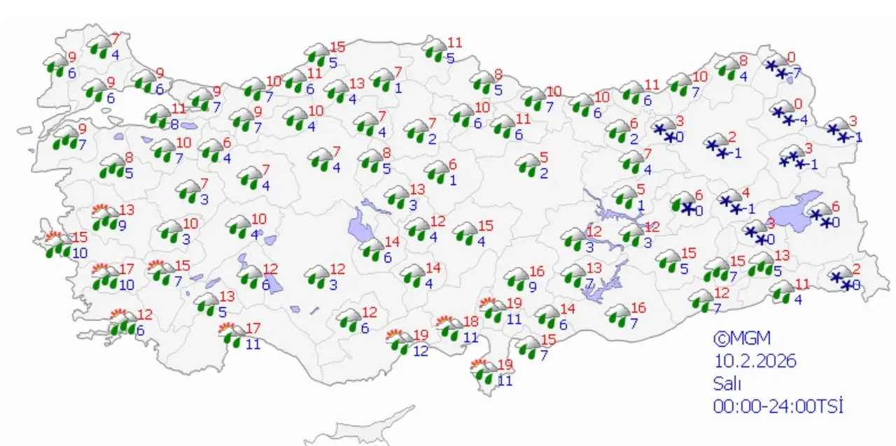 Meteoroloji'den peş peşe uyarılar: Kuvvetli yağış ve karla hafta başlıyor