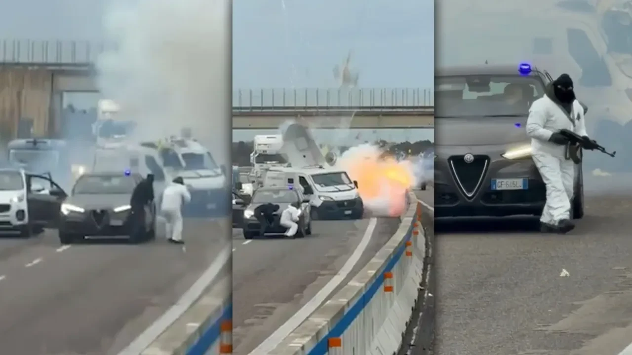 Otoyolda para nakil aracına soygun girişimi: Patlayıcı kullandılar, çatışma çıktı!