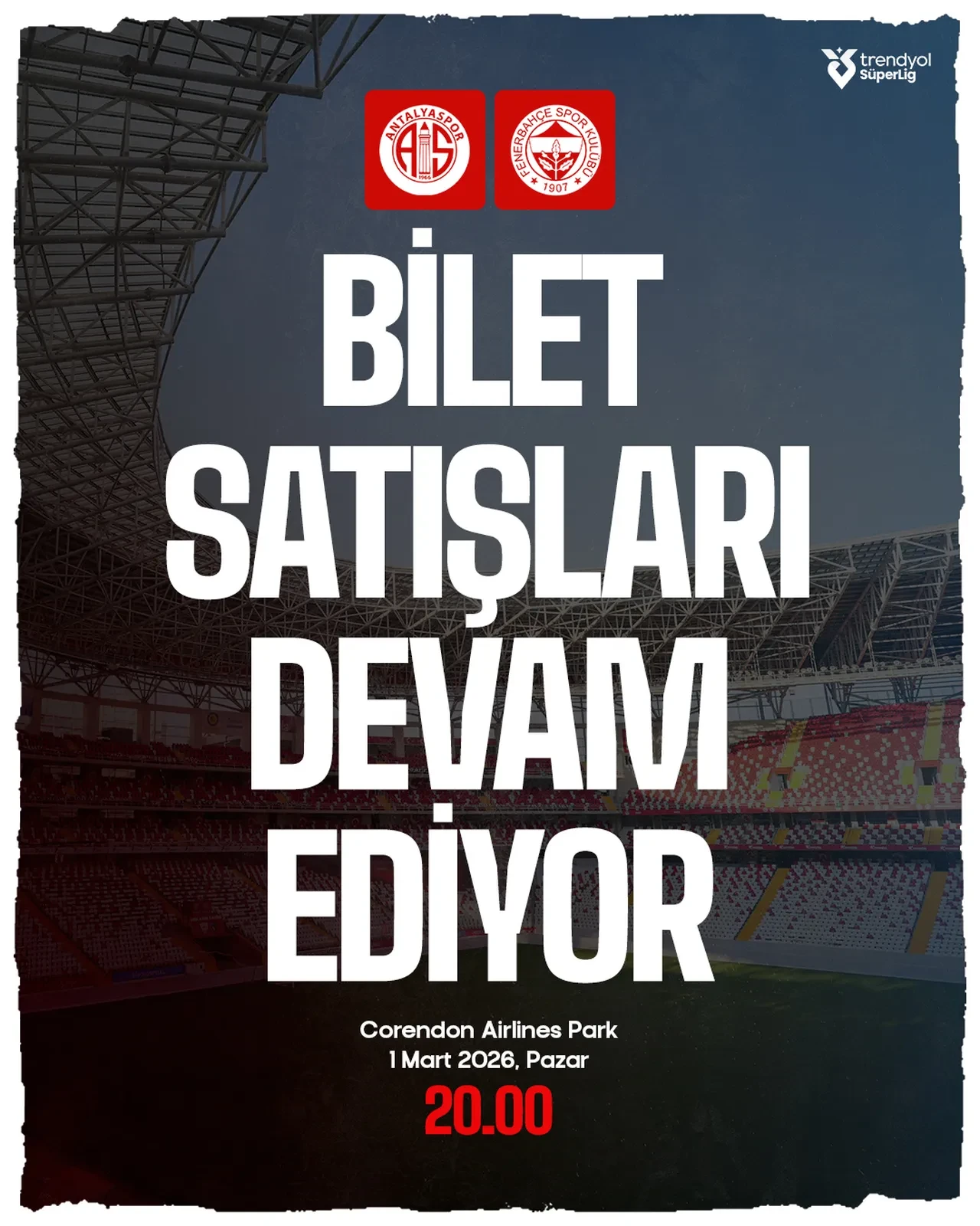 Fenerbahçe Antalyaspor deplasmanında | SÜPER LİG CANLI MAÇ ANLATIMI