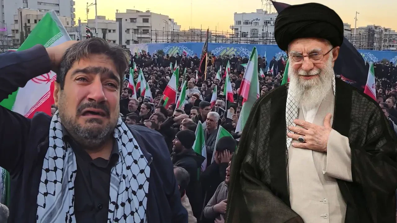 Hamaney'in ölüm haberini alan İranlılar meydanlara indi! Gözyaşları içinde ABD ve İsrail'e karşı slogan attılar