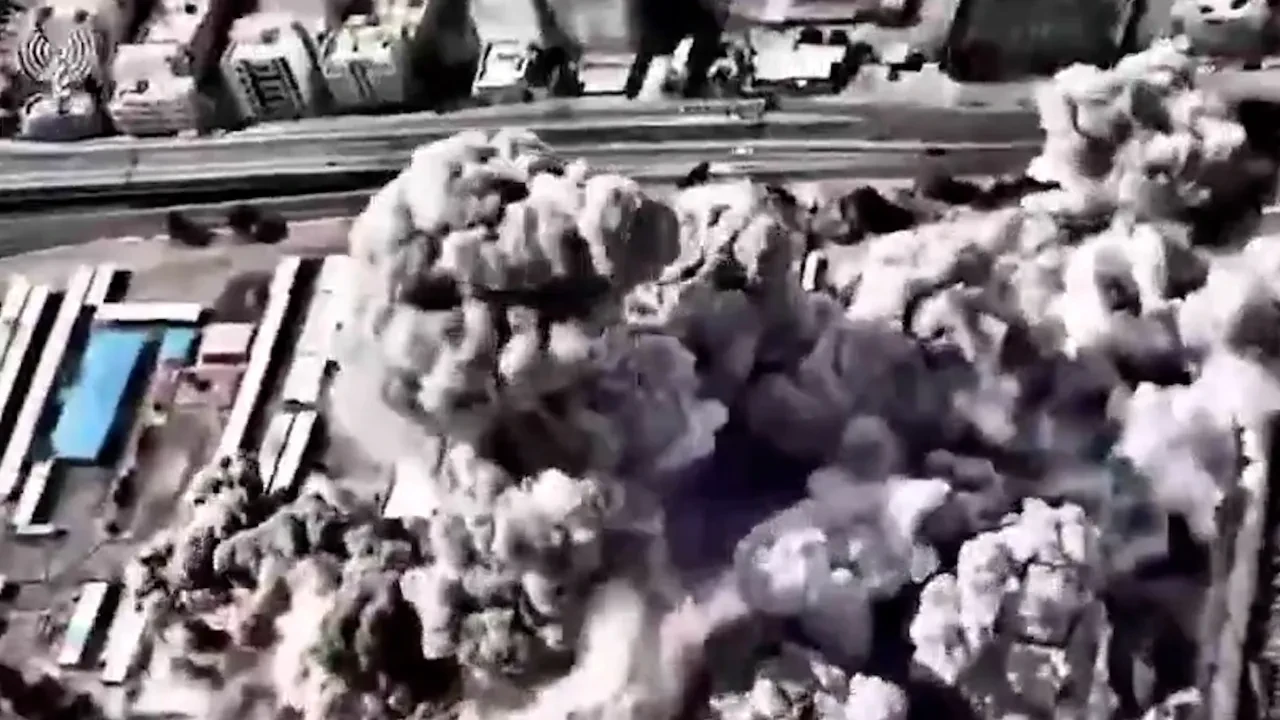 İsrail, Tahran'a saldırı anını paylaştı! Patlama anı kamerada 