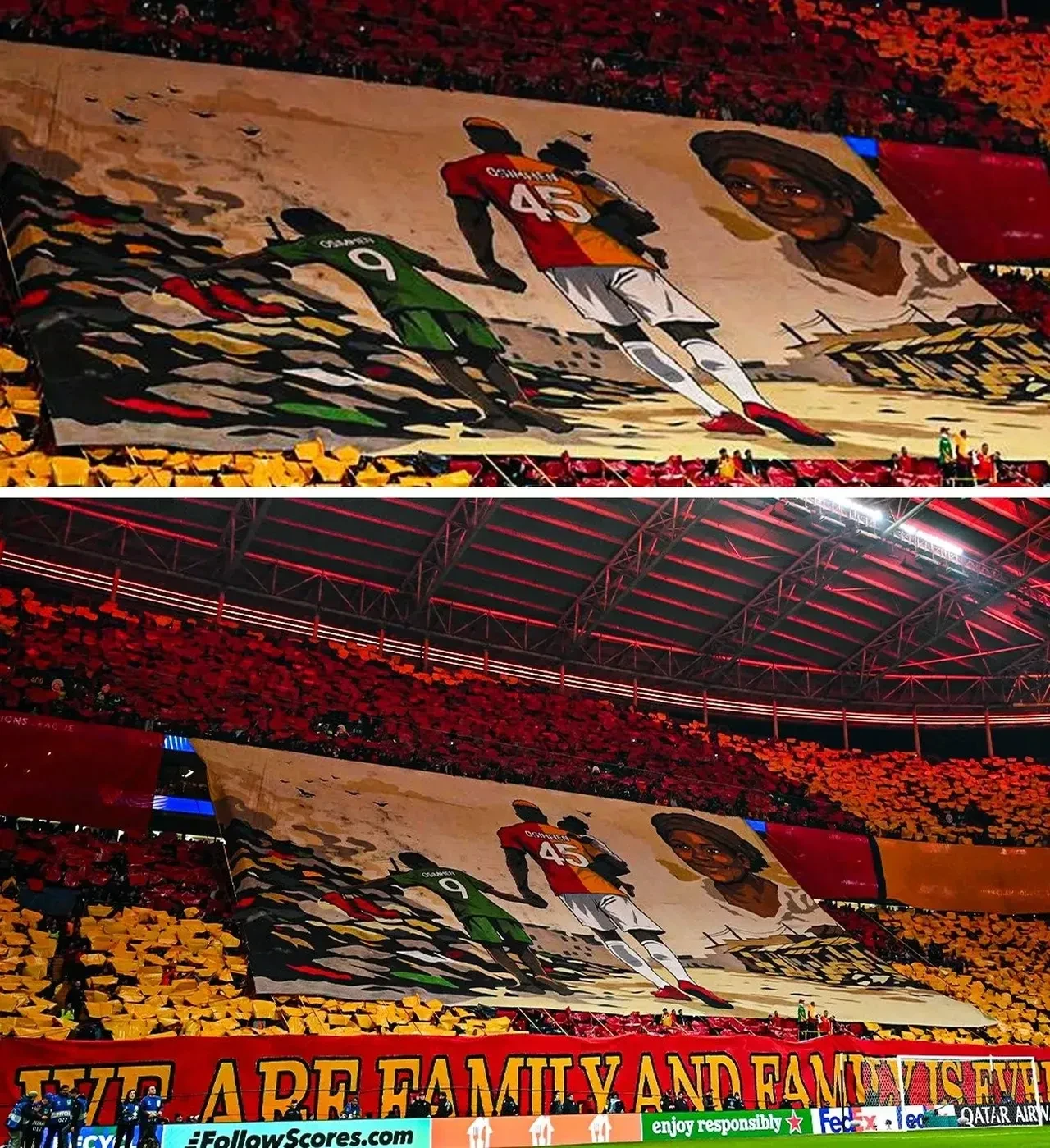 Galatasaray-Liverpool maçından özel anlar: Victor Osimhen, Fatih Terim ve tribünler!