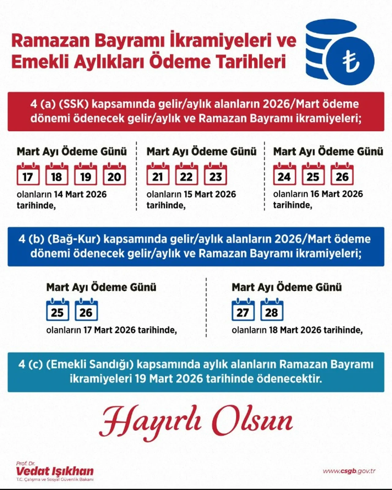 Takvim açıklandı! Emekli bayram ikramiyesi ne zaman yatacak? 4A, 4B, 4C emekli bayram ikramiyesi ödeme tarihleri