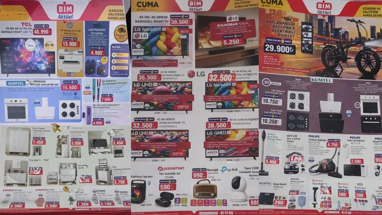 BİM 13-20 Mart aktüel ürünler kataloğu 2026! Gardırop, kahve ünitesi, ayakkabılık, şifonyer ve konsol geliyor