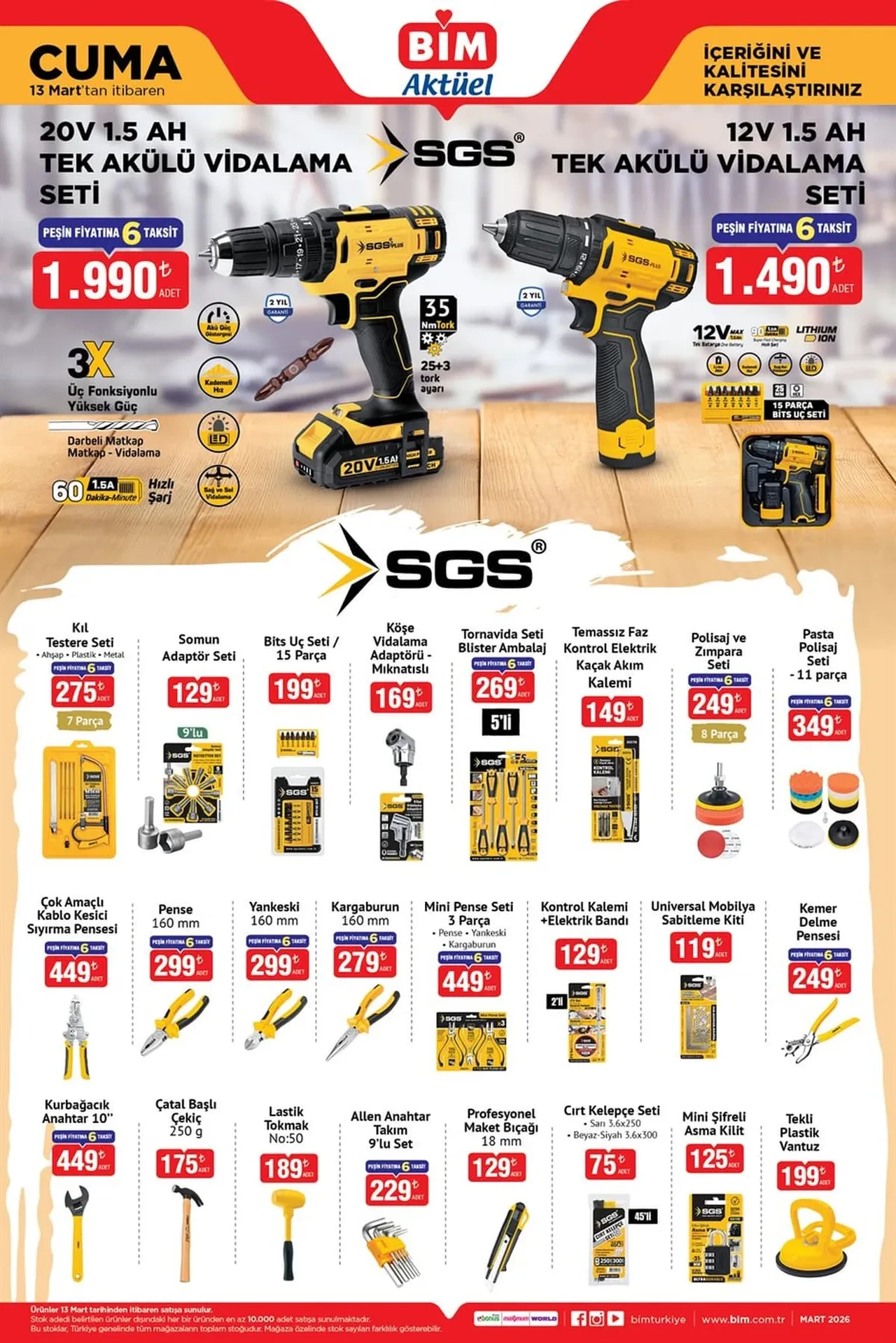 BİM 13-20 Mart aktüel ürünler kataloğu 2026! Gardırop, kahve ünitesi, ayakkabılık, şifonyer ve konsol geliyor