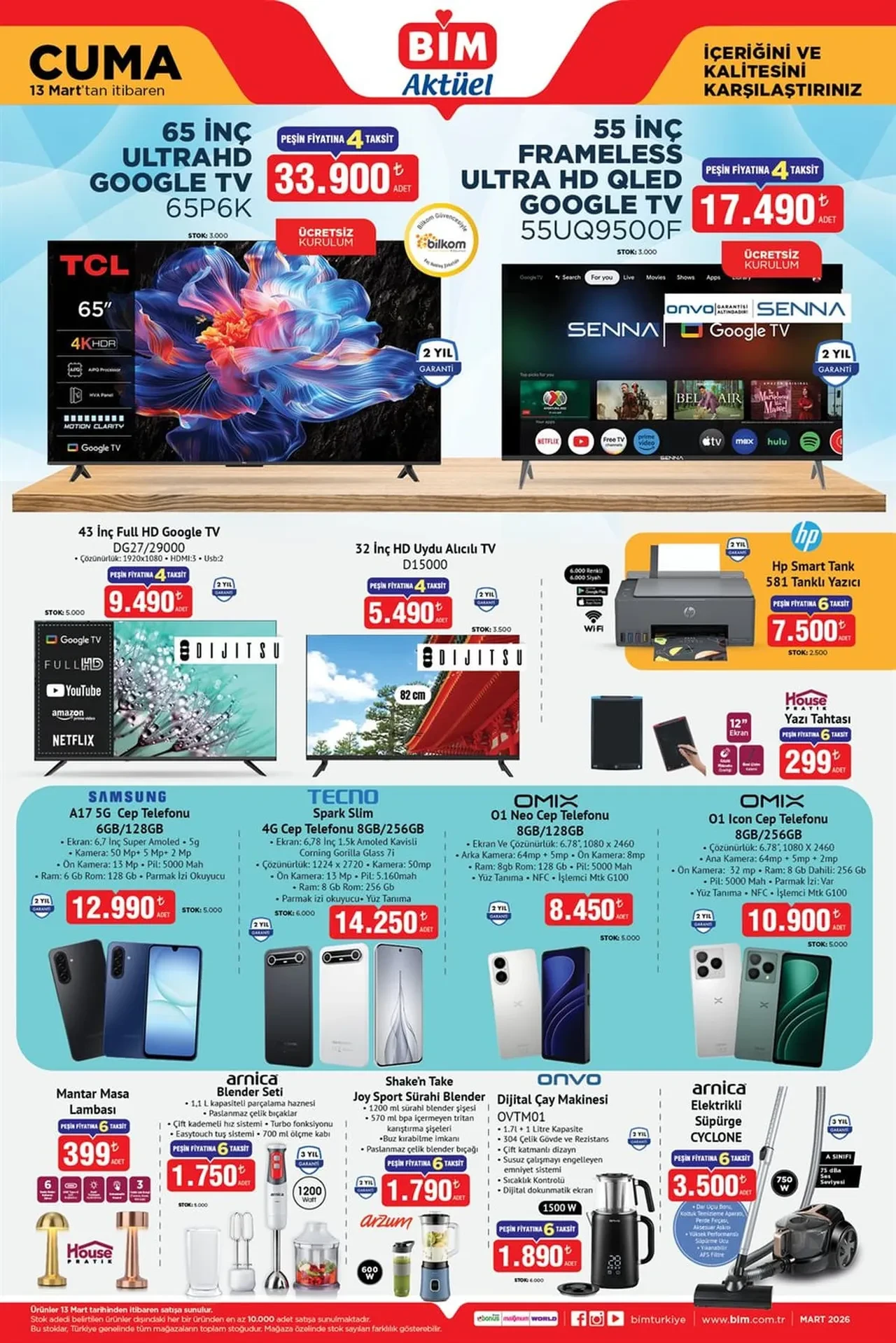 BİM 13-20 Mart aktüel ürünler kataloğu 2026! Gardırop, kahve ünitesi, ayakkabılık, şifonyer ve konsol geliyor