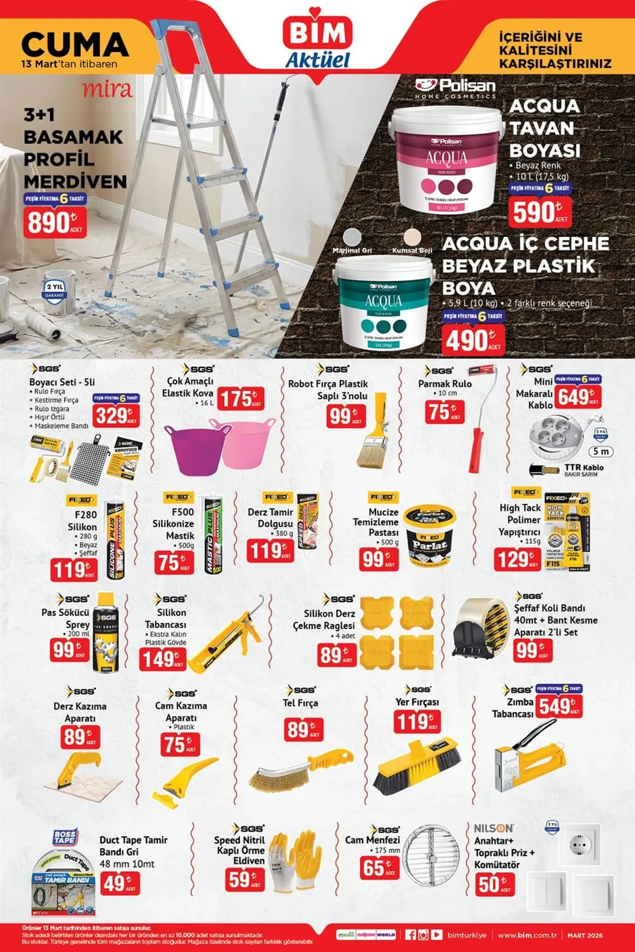 BİM 13-20 Mart aktüel ürünler kataloğu 2026! Gardırop, kahve ünitesi, ayakkabılık, şifonyer ve konsol geliyor
